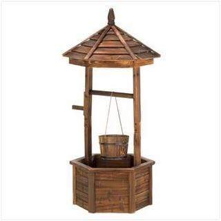Novelty & Decorative Gifts Home Decor Ideas Rustic Wishing Well Planter Koehler