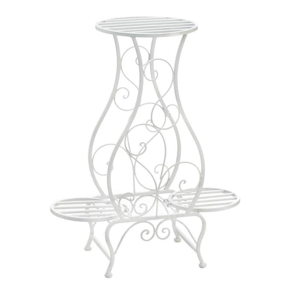 Novelty & Decorative Gifts Home Decor Ideas White Hourglass Triple Plant Stand Koehler