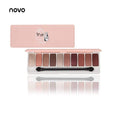 NOVO Fashion eyeshadow palette 10Colors Matte EyeShadow naked palette Glitter eye shadow MakeUp Nude MakeUp set Korea Cosmetics AExp