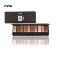 NOVO Fashion eyeshadow palette 10Colors Matte EyeShadow naked palette Glitter eye shadow MakeUp Nude MakeUp set Korea Cosmetics AExp