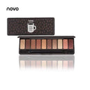 NOVO Fashion eyeshadow palette 10Colors Matte EyeShadow naked palette Glitter eye shadow MakeUp Nude MakeUp set Korea Cosmetics AExp