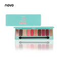 NOVO Fashion eyeshadow palette 10Colors Matte EyeShadow naked palette Glitter eye shadow MakeUp Nude MakeUp set Korea Cosmetics AExp
