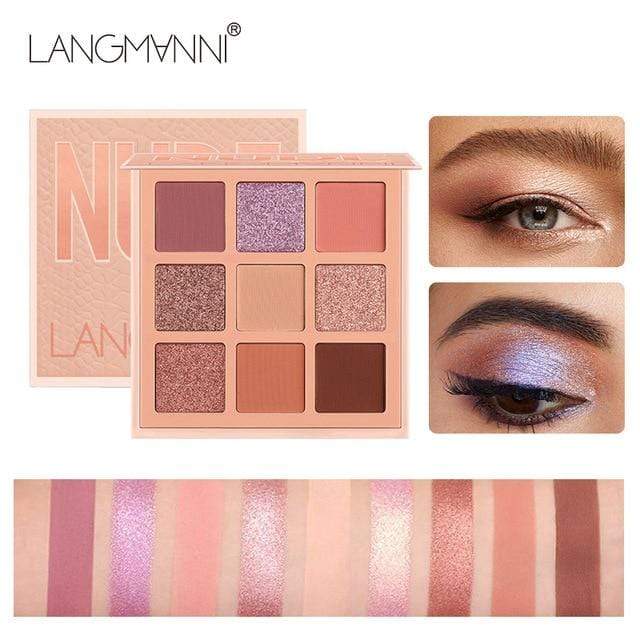 NOVO Fashion eyeshadow palette 10Colors Matte EyeShadow naked palette Glitter eye shadow MakeUp Nude MakeUp set Korea Cosmetics AExp