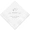 Printed Napkins Cocktail Silver Grey (Pack of 100)
