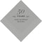 Printed Napkins Cocktail Silver Grey (Pack of 100)