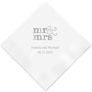 Printed Napkins Luncheon Black (Pack of 1)