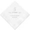 Printed Napkins Cocktail Silver Grey (Pack of 100)