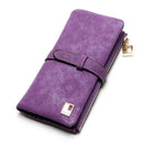 Nubuck Leather Drawstring Wallet-Purple-JadeMoghul Inc.