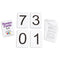 NUMBER CARDS 0 THRU 9 BLACK-Toys & Games-JadeMoghul Inc.