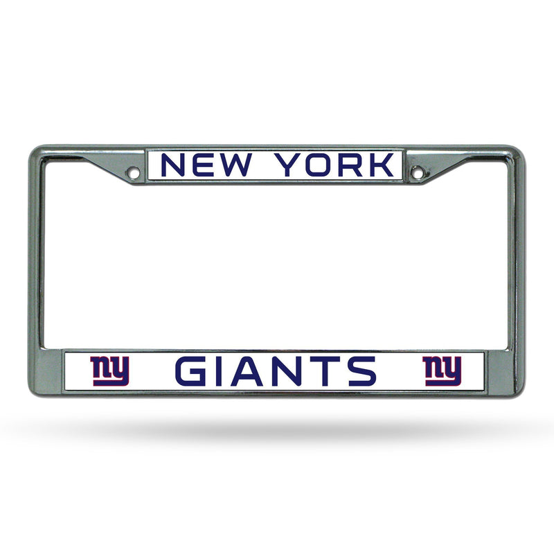 Cool License Plate Frames NY Giants Chrome Frame