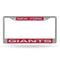 Mustang License Plate Frame NY Giants Laser Chrome Frame