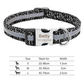 Nylon Dog Collar Personalized Pet Collar Engraved ID Tag Nameplate Reflective for Small Medium Large Dogs Pitbull Pug AExp
