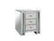 Nysa End Table, Mirrored-Side Tables and End Tables-Mirrored-Mirror MDF Crystals-JadeMoghul Inc.