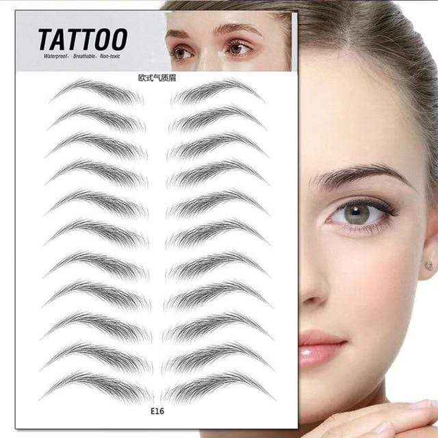O.TWO.O 4D Hair Like Eyebrows Makeup Waterproof Eyebrow Tattoo Sticker Long Lasting Natural Fake Eyebrow Stickers Cosmetics AExp