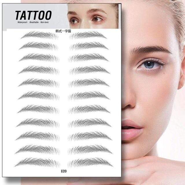 O.TWO.O 4D Hair Like Eyebrows Makeup Waterproof Eyebrow Tattoo Sticker Long Lasting Natural Fake Eyebrow Stickers Cosmetics AExp