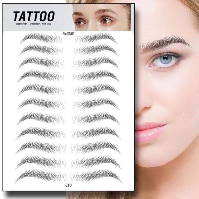 O.TWO.O 4D Hair Like Eyebrows Makeup Waterproof Eyebrow Tattoo Sticker Long Lasting Natural Fake Eyebrow Stickers Cosmetics AExp