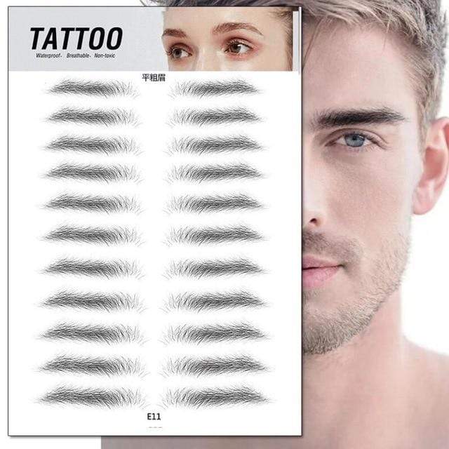 O.TWO.O 4D Hair Like Eyebrows Makeup Waterproof Eyebrow Tattoo Sticker Long Lasting Natural Fake Eyebrow Stickers Cosmetics AExp