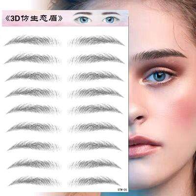 O.TWO.O 4D Hair Like Eyebrows Makeup Waterproof Eyebrow Tattoo Sticker Long Lasting Natural Fake Eyebrow Stickers Cosmetics AExp