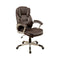 Office Chairs Sibley Contemporary Office Chair, Brown Finish Benzara
