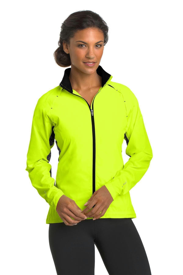 OGIO ENDURANCE Ladies Trainer Jacket. LOE710-Outerwear-Pace Yellow/ Black/ Reflective-4XL-JadeMoghul Inc.