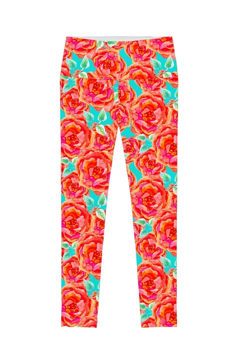Oh So Sassy Oh So Sassy Lucy Floral Print Performance Leggings - Women Lucy Leggings