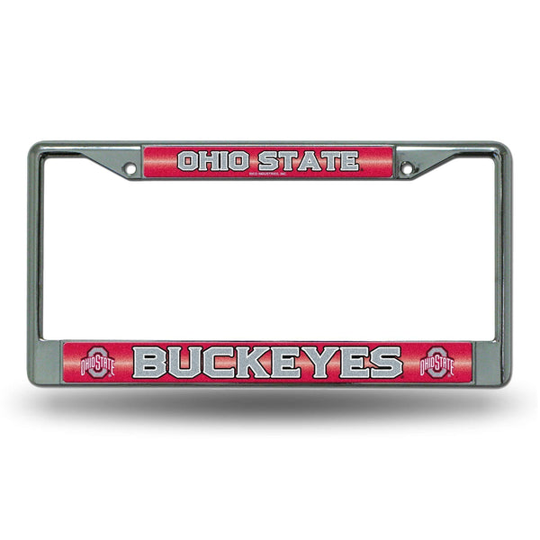 Jeep License Plate Frame Ohio State Bling Chrome Frame