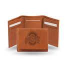 Front Pocket Wallet Ohio State Embossed Leather Trifold