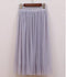 OHRYIYIE Tulle Skirts Women 2017 Summer Casual High Waist Long Skirt Elastic Waist Sun Fluffy Tutu Skirt Jupe Longue Femme S1003-Gray-One Size-JadeMoghul Inc.