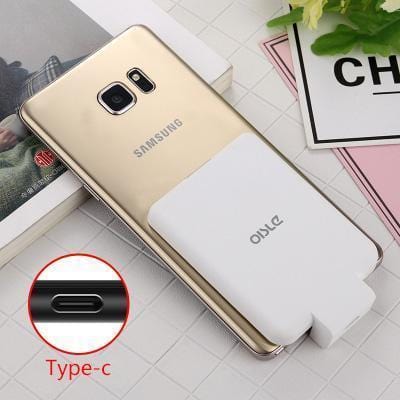 OISLE 4500mAh Type C Battery Charger Case For Samsung S8 S9 Plus Note 8 / Nexus 6P External USB-C Power Bank Mini Charging Case-MP282P02-WHITE-China-JadeMoghul Inc.
