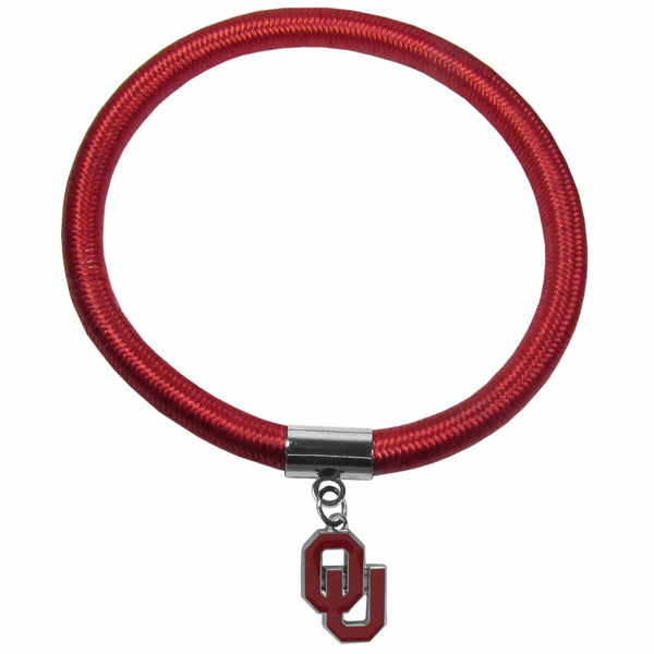 Oklahoma Sooners Color Cord Bracelet-Jewelry & Accessories-JadeMoghul Inc.