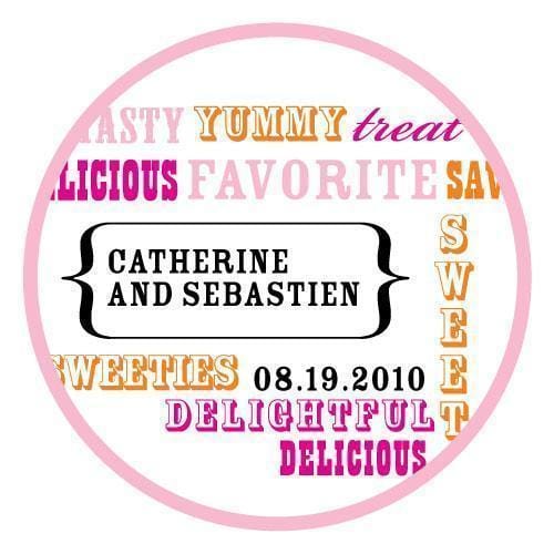 Old Time Candy Large Sticker (Pack of 1)-Wedding Favor Stationery-JadeMoghul Inc.