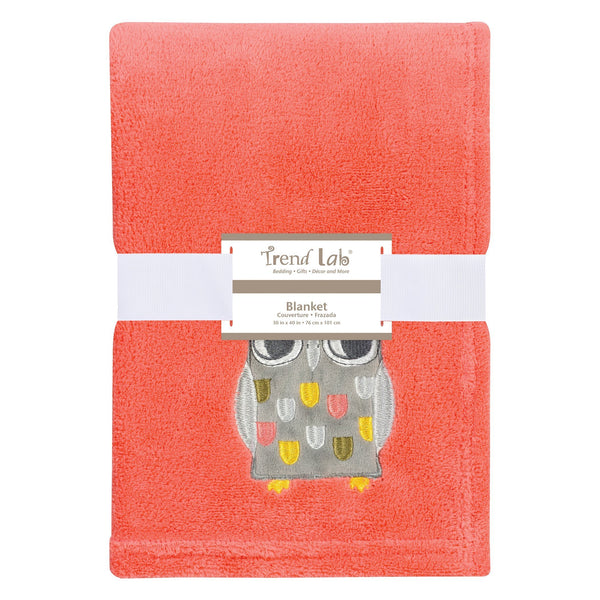 Olive Owl Plush Baby Blanket-OLIVE OWL-JadeMoghul Inc.