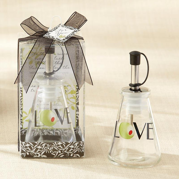 "Olive You!" Glass LOVE Oil Bottle in Signature Tuscan Box-Personalized Coasters-JadeMoghul Inc.