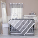 Ombre Gray 3 Piece Crib Bedding Set-GRAY OMBRE-JadeMoghul Inc.