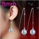 OMHXZJ Wholesale Fashion jewelry Girl woman man Men Red agate Drops water Opal cat's eye 925 sterling silver Stud earrings YS08 AExp