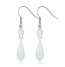 OMHXZJ Wholesale Fashion jewelry Girl woman man Men Red agate Drops water Opal cat's eye 925 sterling silver Stud earrings YS08-YS30 Opal-JadeMoghul Inc.