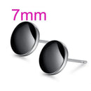 OMHXZJ Wholesale Fashion jewelry Girl woman man Men Red agate Drops water Opal cat's eye 925 sterling silver Stud earrings YS08-YS87 drop oil 7mm-JadeMoghul Inc.