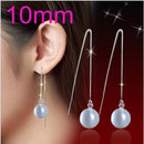 OMHXZJ Wholesale Fashion jewelry Girl woman man Men Red agate Drops water Opal cat's eye 925 sterling silver Stud earrings YS08-YS89 Opal 10mm-JadeMoghul Inc.