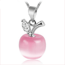 OMHXZJ Wholesale woman round apple opals fashion kpop star 925 sterling silver pendant Charms PE62 ( NO Chain Necklace ) AExp