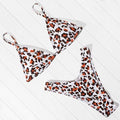 OMKAGI Bikini Micro Swimwear Women Leopard High Cut Swimming Bathing Suit Biquini Set Sexy Swimsuit Femme Brazilian Bikini 2020 AExp