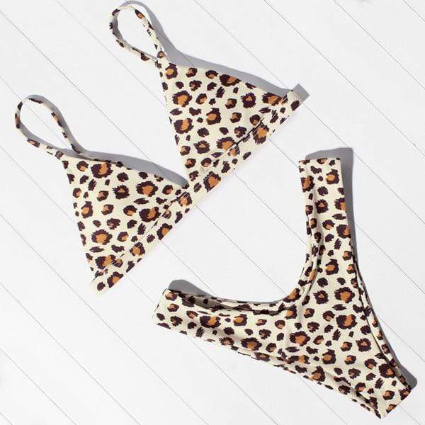 OMKAGI Bikini Micro Swimwear Women Leopard High Cut Swimming Bathing Suit Biquini Set Sexy Swimsuit Femme Brazilian Bikini 2020 AExp