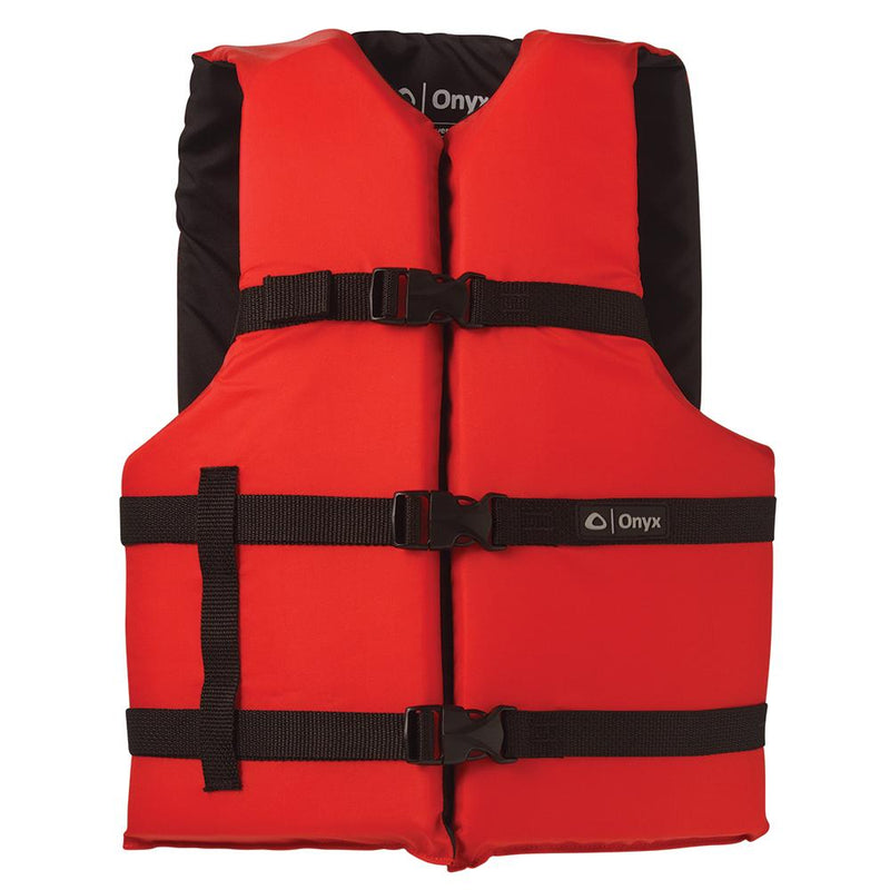 Onyx Nylon General Purpose Life Jacket - Adult Oversize - Red [103000-100-005-12]-Personal Flotation Devices-JadeMoghul Inc.