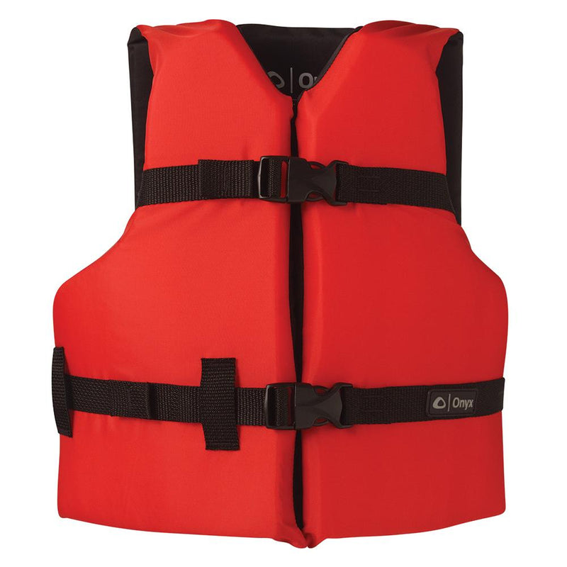 Onyx Nylon General Purpose Life Jacket - Youth 50-90lbs - Red [103000-100-002-12]-Personal Flotation Devices-JadeMoghul Inc.