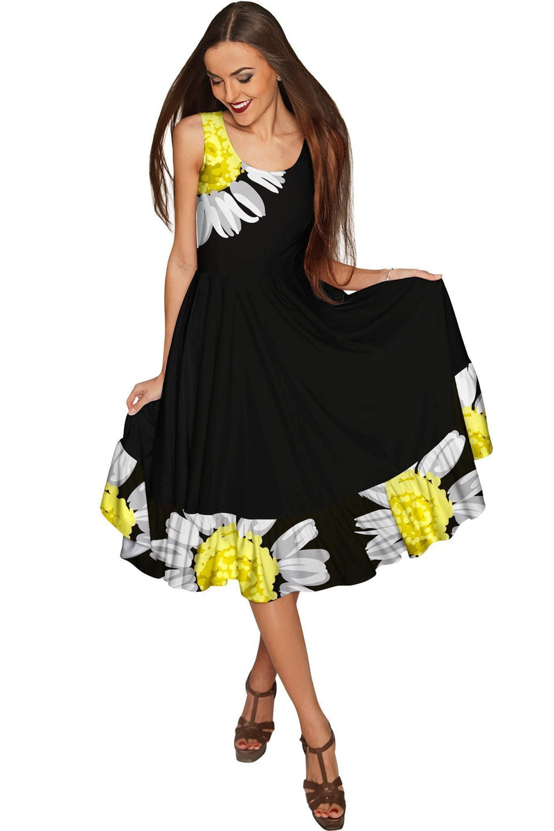 Oopsy Daisy Oopsy Daisy Vizcaya Fit & Flare Black Party Dress - Women Vizcaya Fit & Flare Dress
