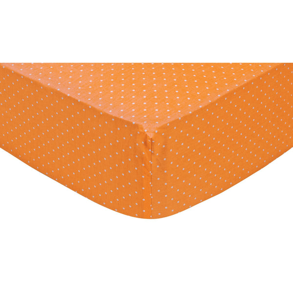 Orange Dot Fitted Crib Sheet-ORANGE-JadeMoghul Inc.