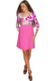 Orchid Caprice Gloria Babydoll Pink Floral Dress - Women-Orchid Caprice-XS-Pink/Purple-JadeMoghul Inc.