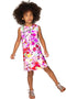 Orchid Caprice Orchid Caprice Adele Pink Floral Print Shift Dress - Girls Adele Shift Dress