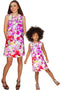Orchid Caprice Orchid Caprice Adele Pink Floral Print Shift Dress - Girls Adele Shift Dress