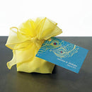 Organza Drawstring Favor Bags with Bow - Lemon Yellow (Pack of 12)-Favor Boxes Bags & Containers-JadeMoghul Inc.