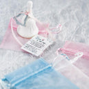 Organza Fabric Drawstring Bag -Small Ivory (Pack of 1)-Favor Boxes Bags & Containers-JadeMoghul Inc.